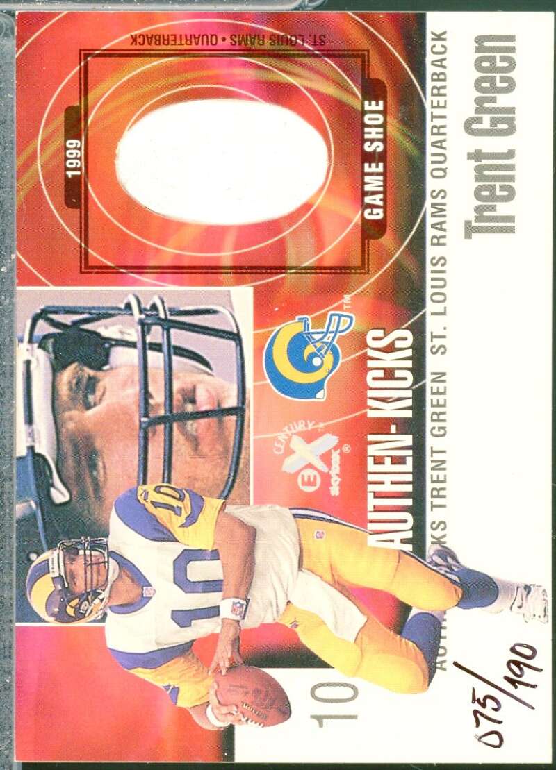 Trent Green Card 1999 E-X Century Authen-Kicks #2AK  Image 1