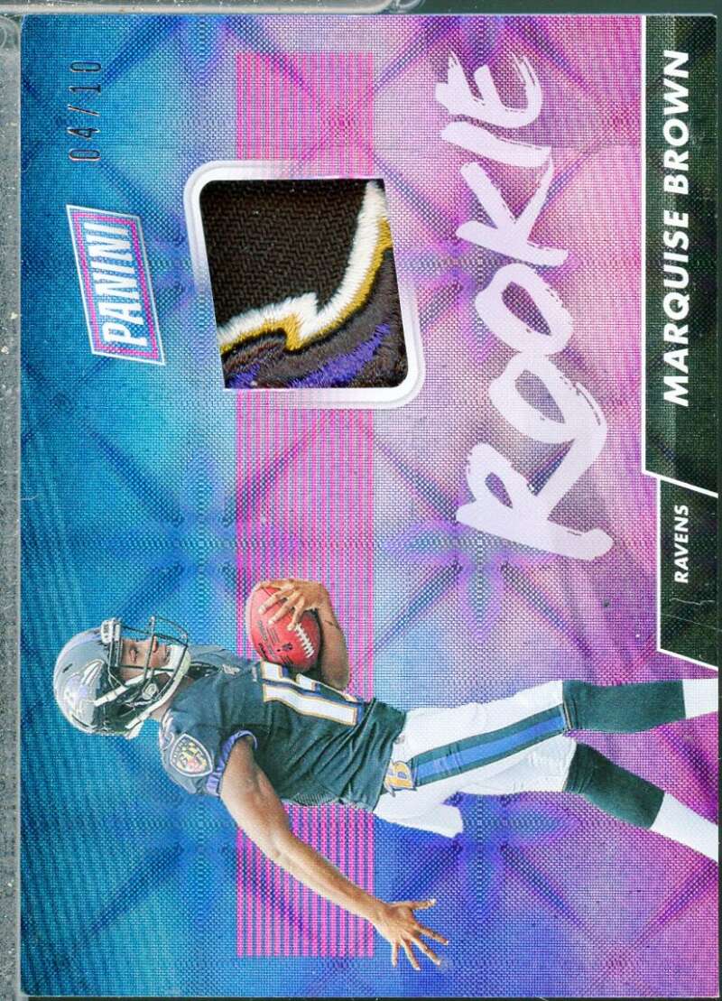 Marquise Brown 2019 Panini Day Rookie Memorabilia Galactic Windows (4/10) #MB  Image 1