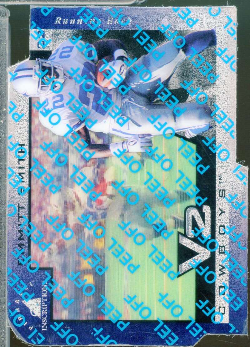 Emmitt Smith Card 1997 Pinnacle Inscriptions V2 #V13  Image 1