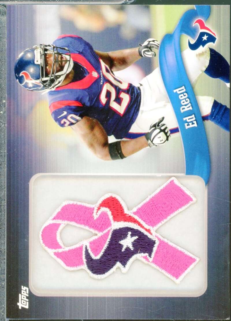 Ed Reed Card 2013 Topps Ribbons Pink Team Logo #PRER  Image 1