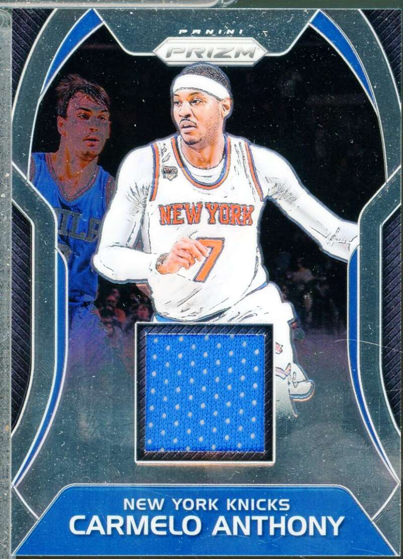 Carmelo Anthony Card 2017-18 Panini Prizm Sensational Swatches #48  Image 1