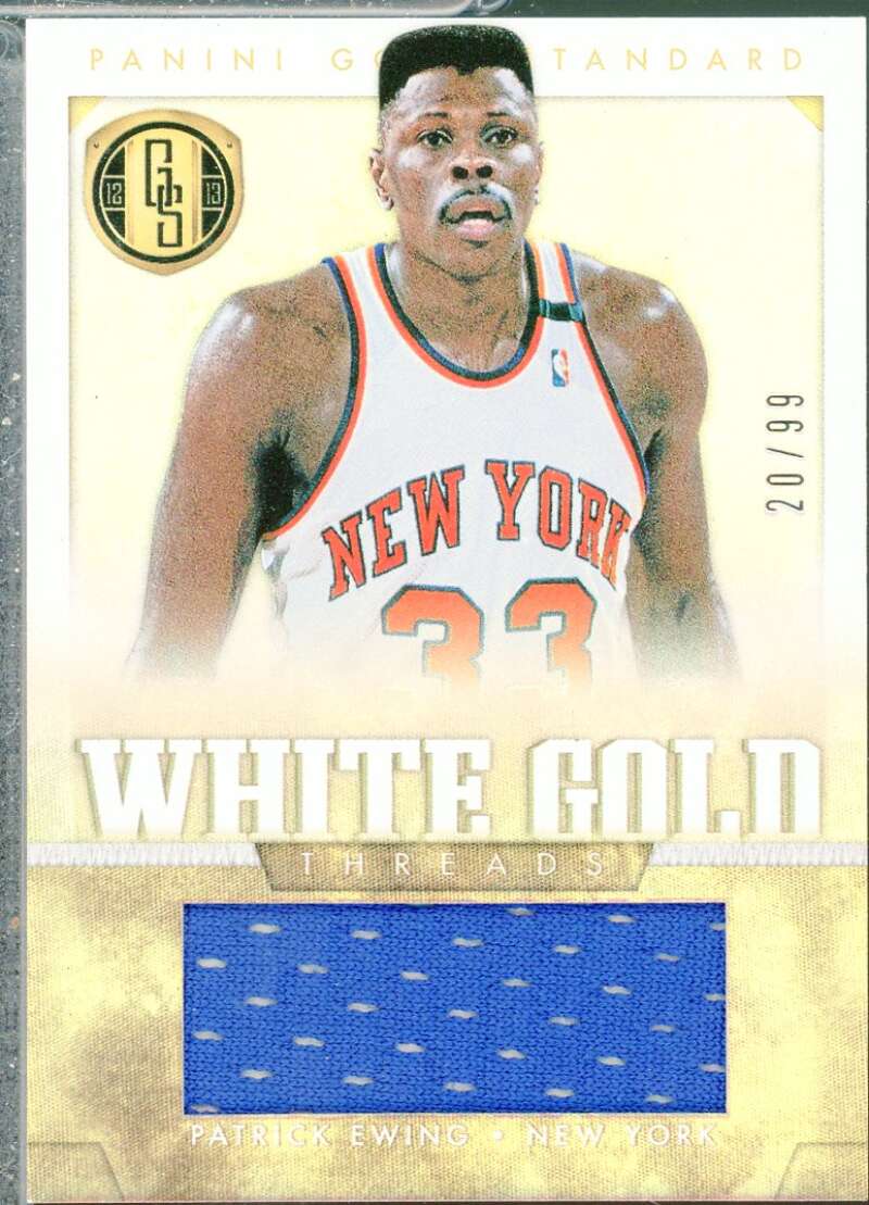 Patrick Ewing Card 2012-13 Panini Gold Standard White Gold Threads #12  Image 1