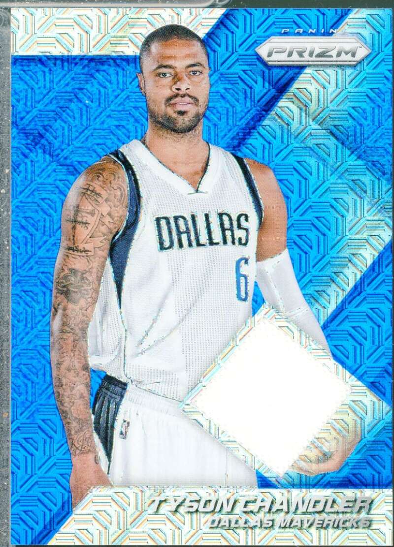 Tyson Chandler Card 2014-15 Panini Prizm Jerseys Prizms Blue Mojo #64  Image 1