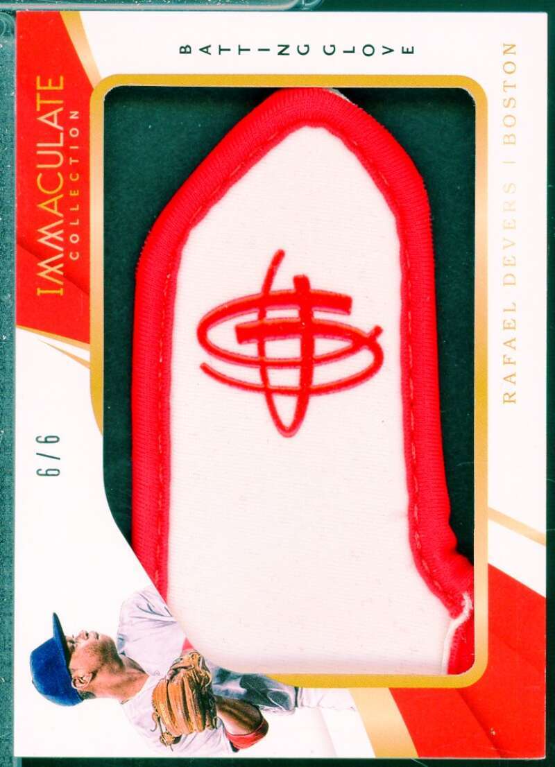 Rafael Devers 2018 Immaculate Collection Immaculate Jumbo Batting Glove #47  Image 1