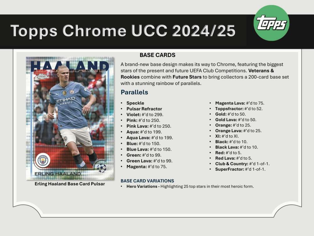 2024-25 Topps Chrome UEFA Club Competitions Soccer Hobby Jumbo Box Image 5