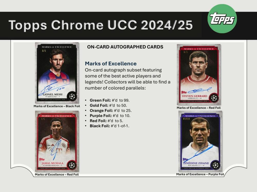 2024-25 Topps Chrome UEFA Club Competitions Soccer Hobby Jumbo Box Image 9