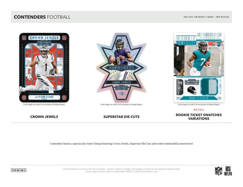 2024 Panini Contenders Football Retail 24-Pack Box Image 3