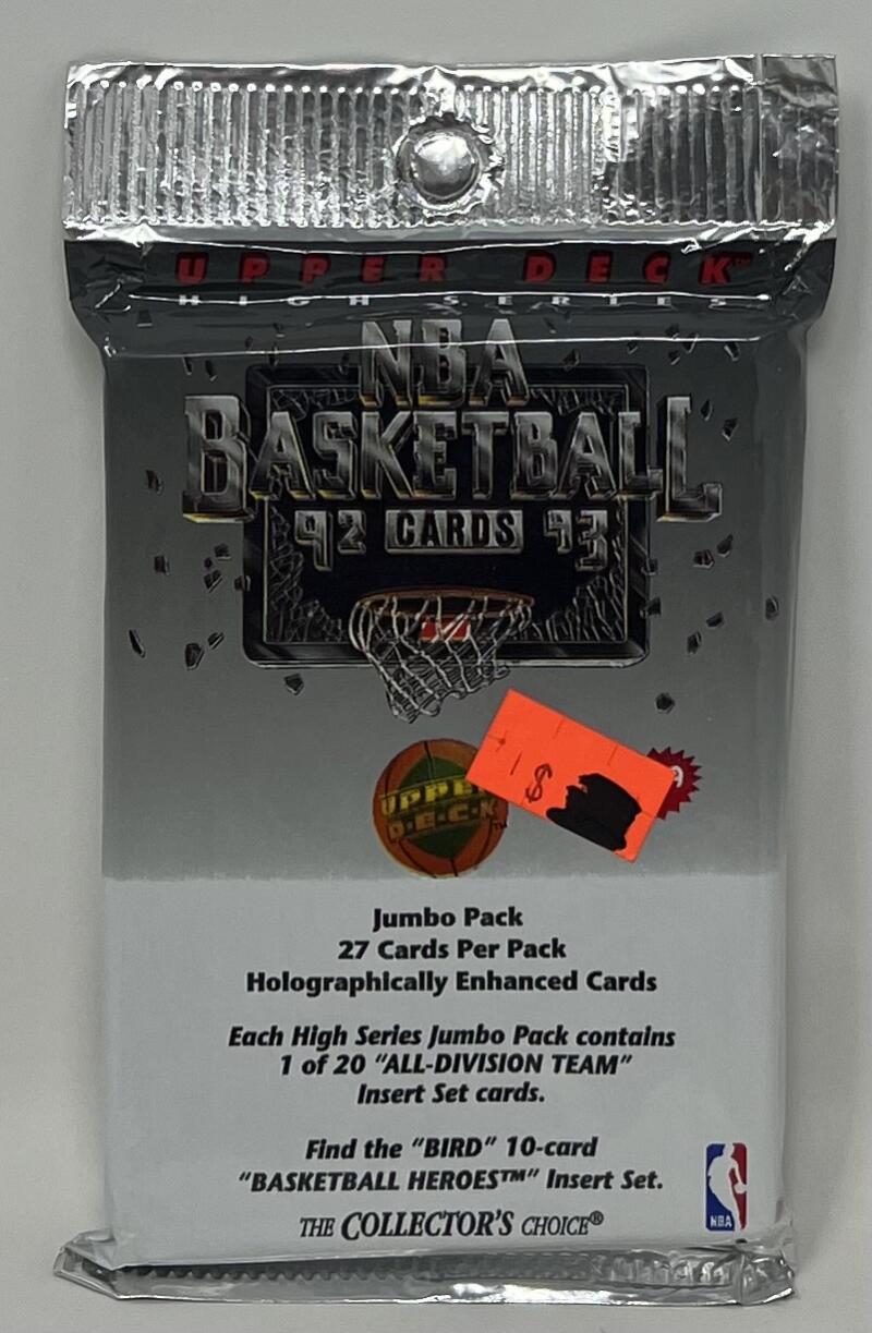 1992-93 Upper Deck High Series Basketball Jumbo Pack  Image 1