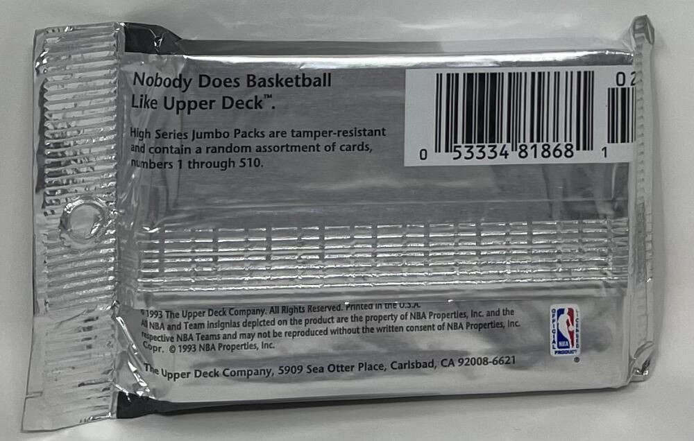 1992-93 Upper Deck High Series Basketball Jumbo Pack  Image 2