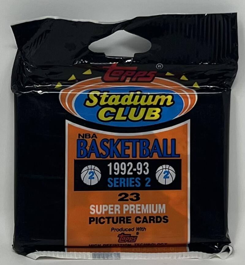  1992-93 Topps Stadium Club Series Two Basketball Jumbo Pack  Image 1