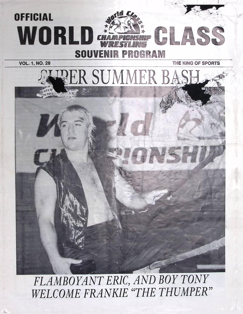 Super Summer Bash WCCW World Class Wrestling Souvenir Program Image 1