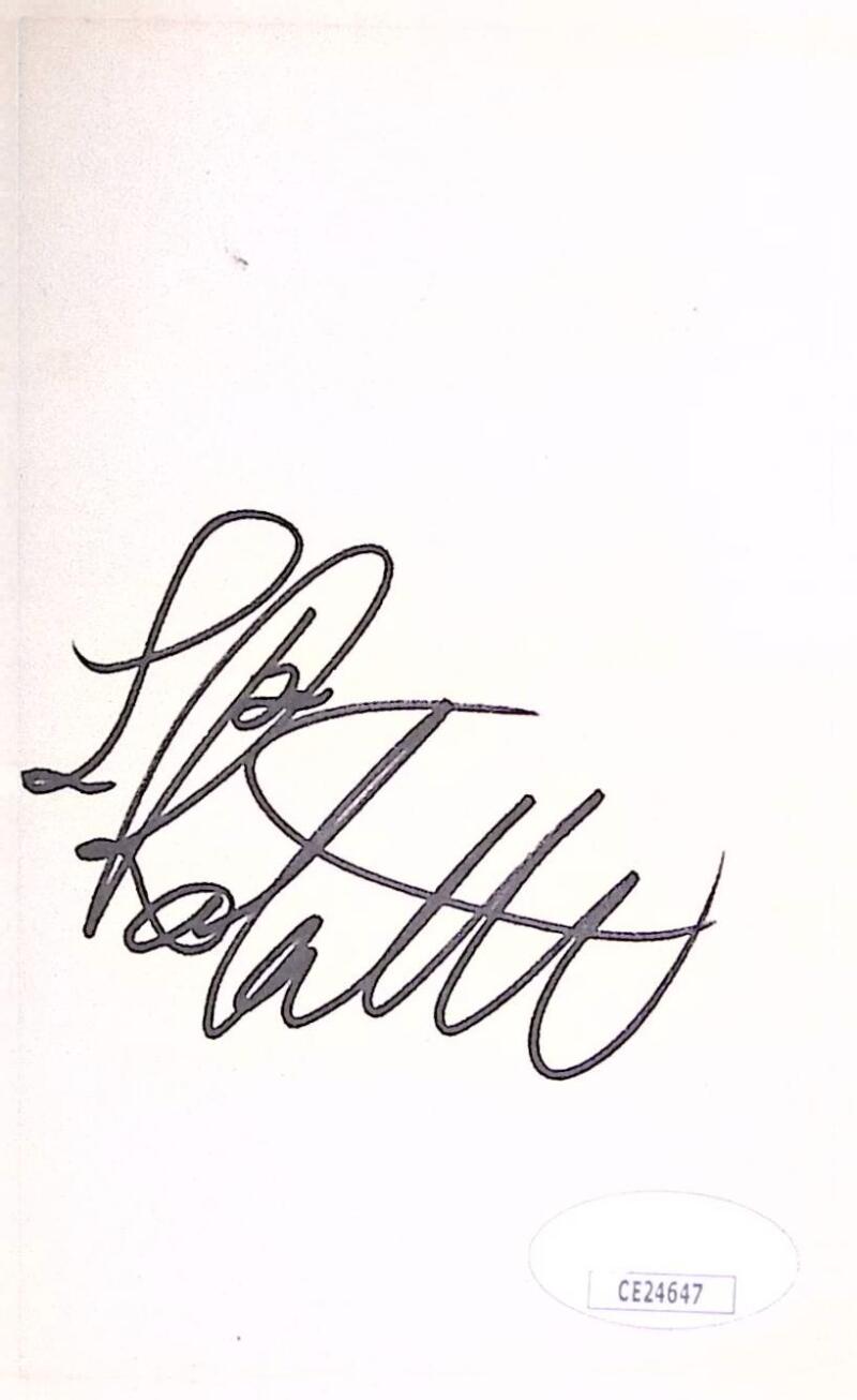 Luc Robitaille Kings Signed Autographed 3x5 Index Card JSA Authentic Image 1