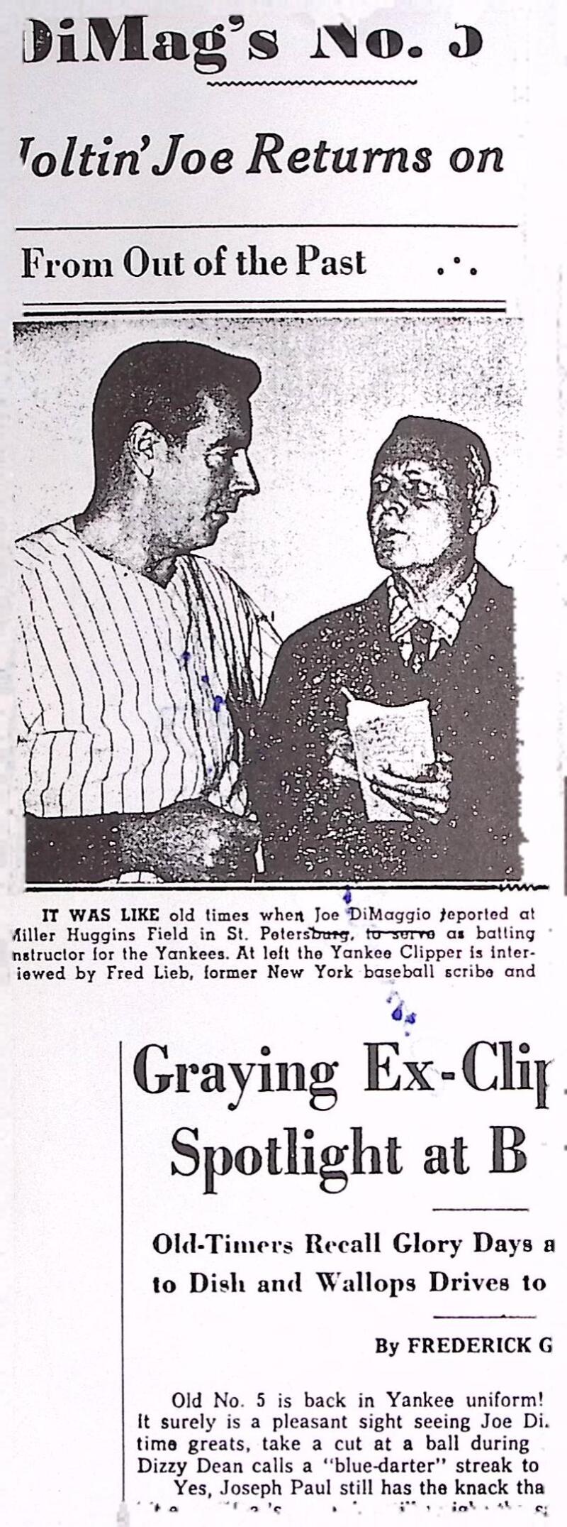 Dom DiMaggio Seals Signed Autographed 3x8.5 Photo JSA Authentic Image 2