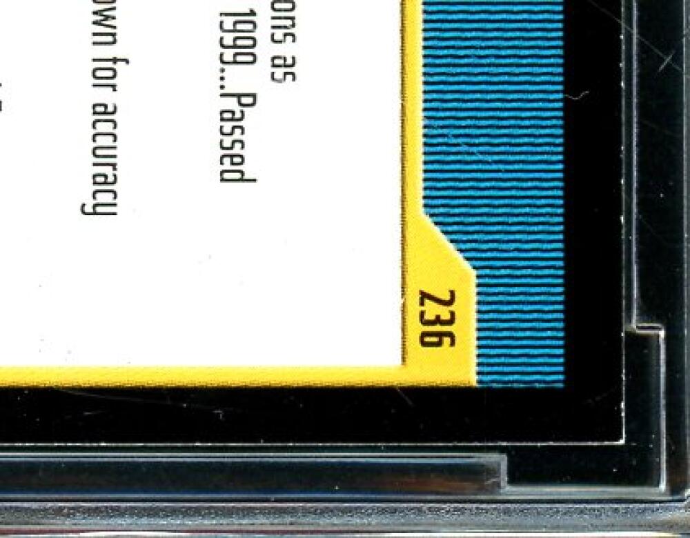 2000 Bowman #236 Tom Brady Rookie Card BGS BCCG 8 Excellent+ Image 10