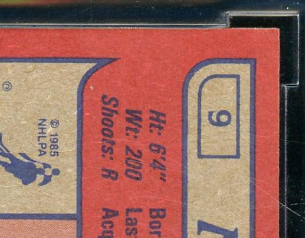 1985-86 Topps #9 Mario Lemieux Rookie Card BGS BCCG 10 Mint+ Image 8