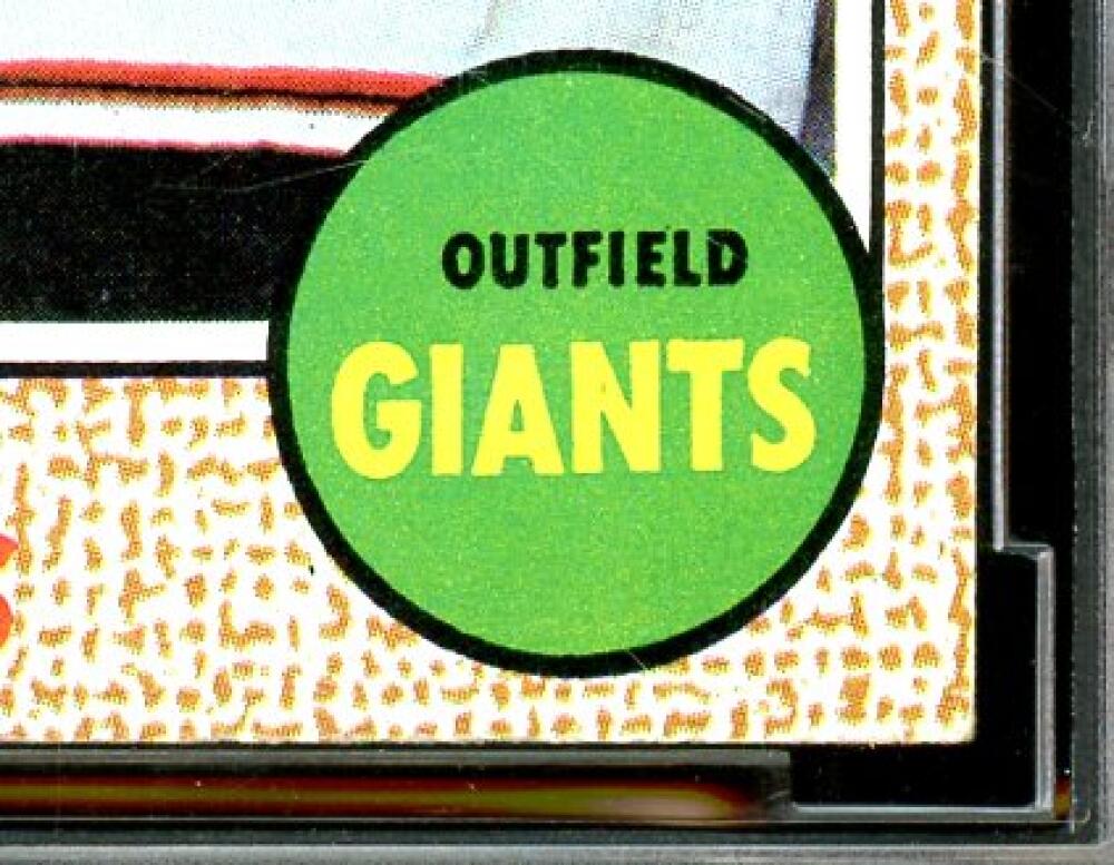 1968 Topps #50 Willie Mays Card BGS BCCG 9 Near Mint+ Image 6