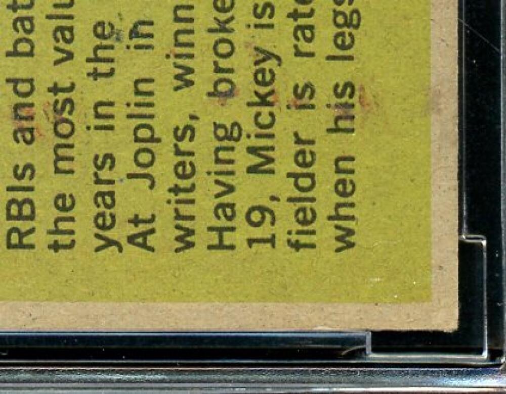 1961 Topps #578 Mickey Mantle All Star Card BGS BCCG 8 Excellent+ Image 6