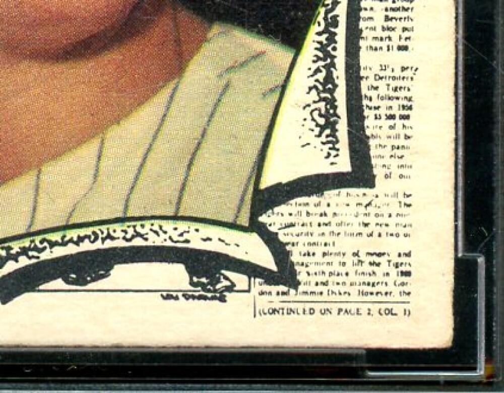 1961 Topps #578 Mickey Mantle All Star Card BGS BCCG 8 Excellent+ Image 10