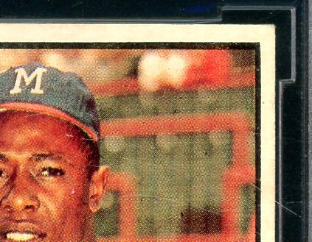 1961 Topps #415 Hank Aaron Card BGS BCCG 8 Excellent+ Image 4