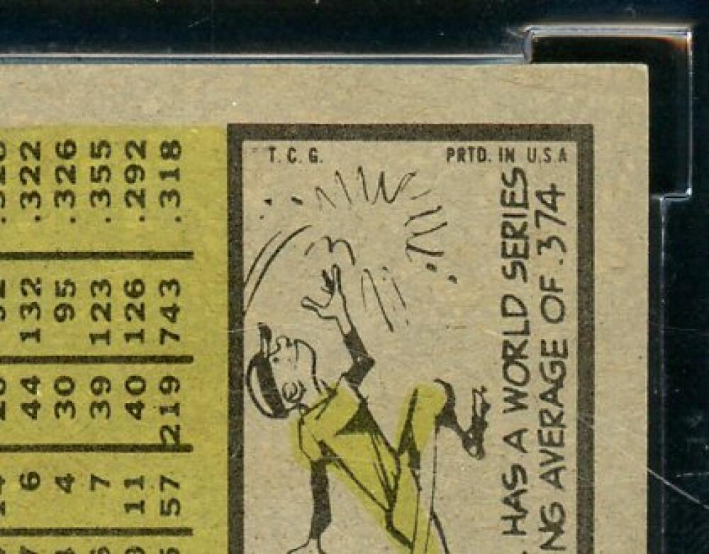 1961 Topps #415 Hank Aaron Card BGS BCCG 8 Excellent+ Image 8