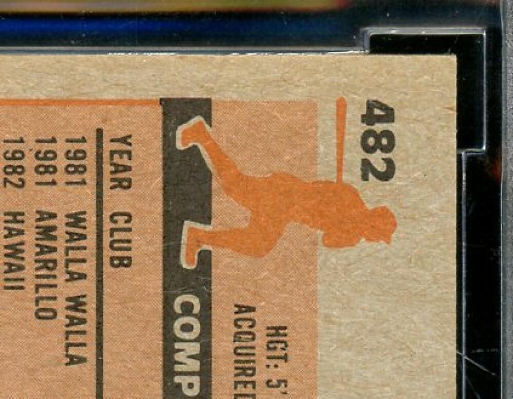 1983 Topps #482 Tony Gwynn Rookie Card BGS BCCG 10 Mint+ Image 8