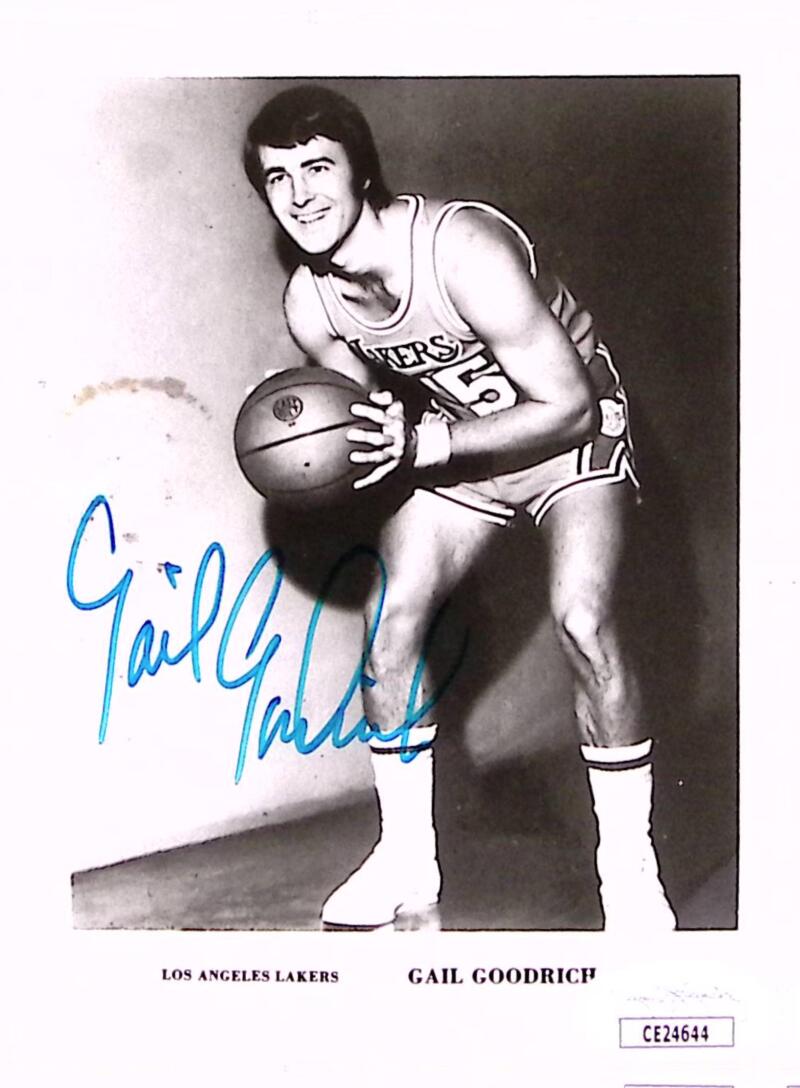 Gail Goodrich Lakers Signed Autographed 3.5x5 Photo Card JSA Authentic Image 1