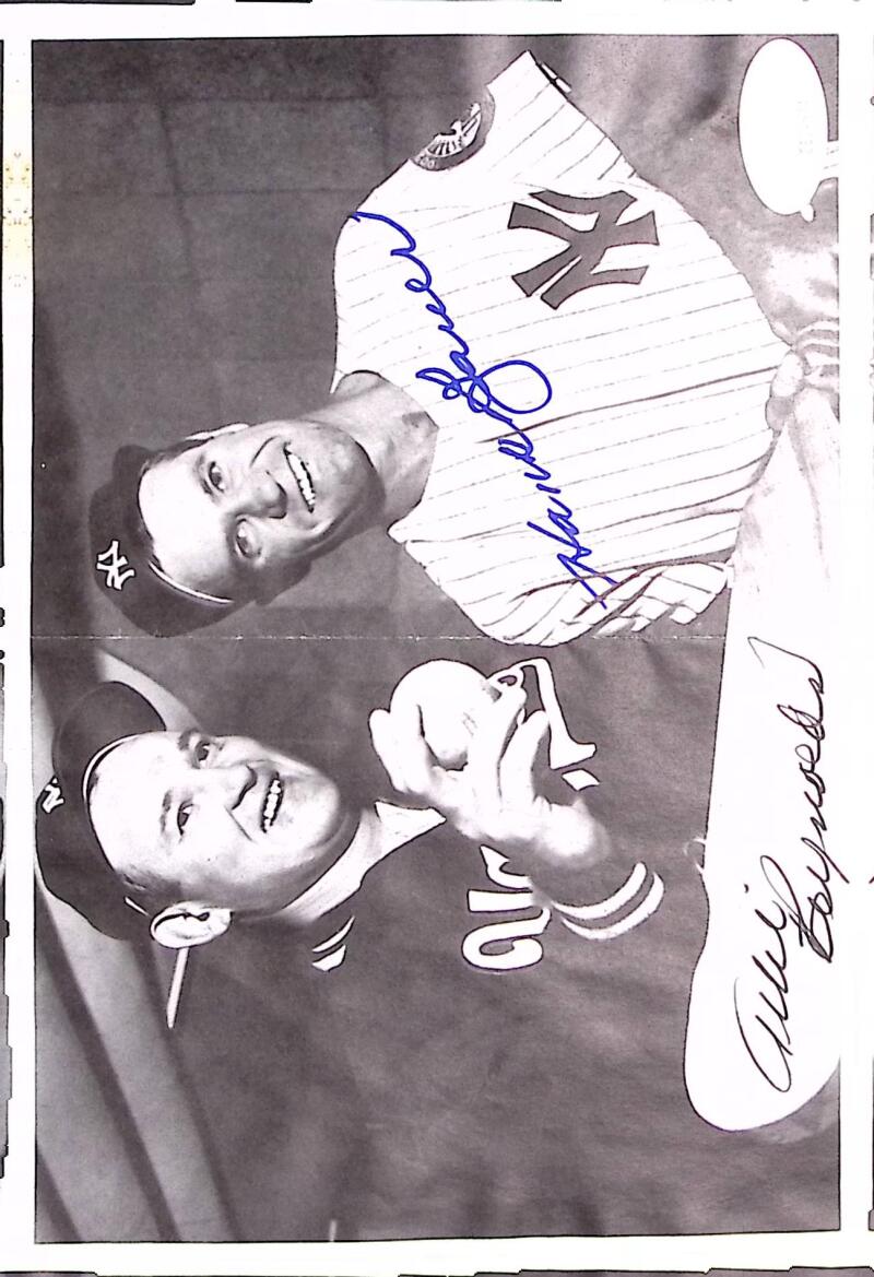 Allie Reynolds Hank Bauer Yankees Signed Autographed 5x7 Photo JSA Authentic Image 1