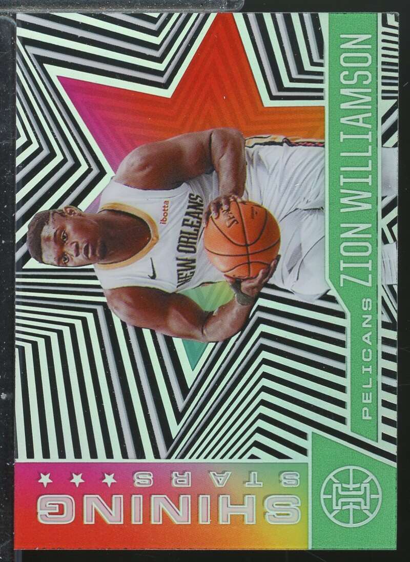 Zion Williamson Card 2020-21 Panini Illusions Shining Stars Emerald #13  Image 1
