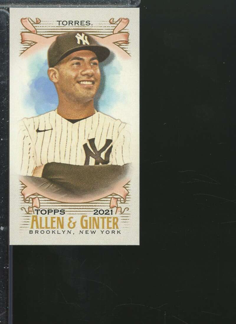 Gleyber Torres Card 2021 Topps Allen and Ginter Mini Brooklyn Back (13/25) #131  Image 1
