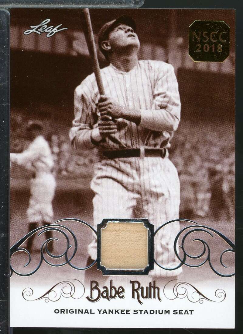 Babe Ruth Card 2016 Leaf  Collection Yankee Stadium Seat Silver #YS14  Image 1