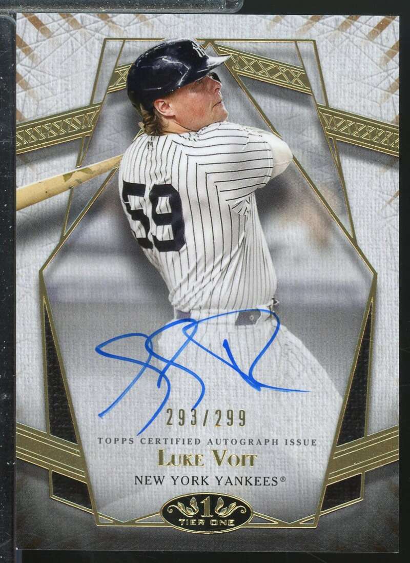 Luke Voit Card 2022 Topps Tier One Prime Performers Autographs #PPALV  Image 1