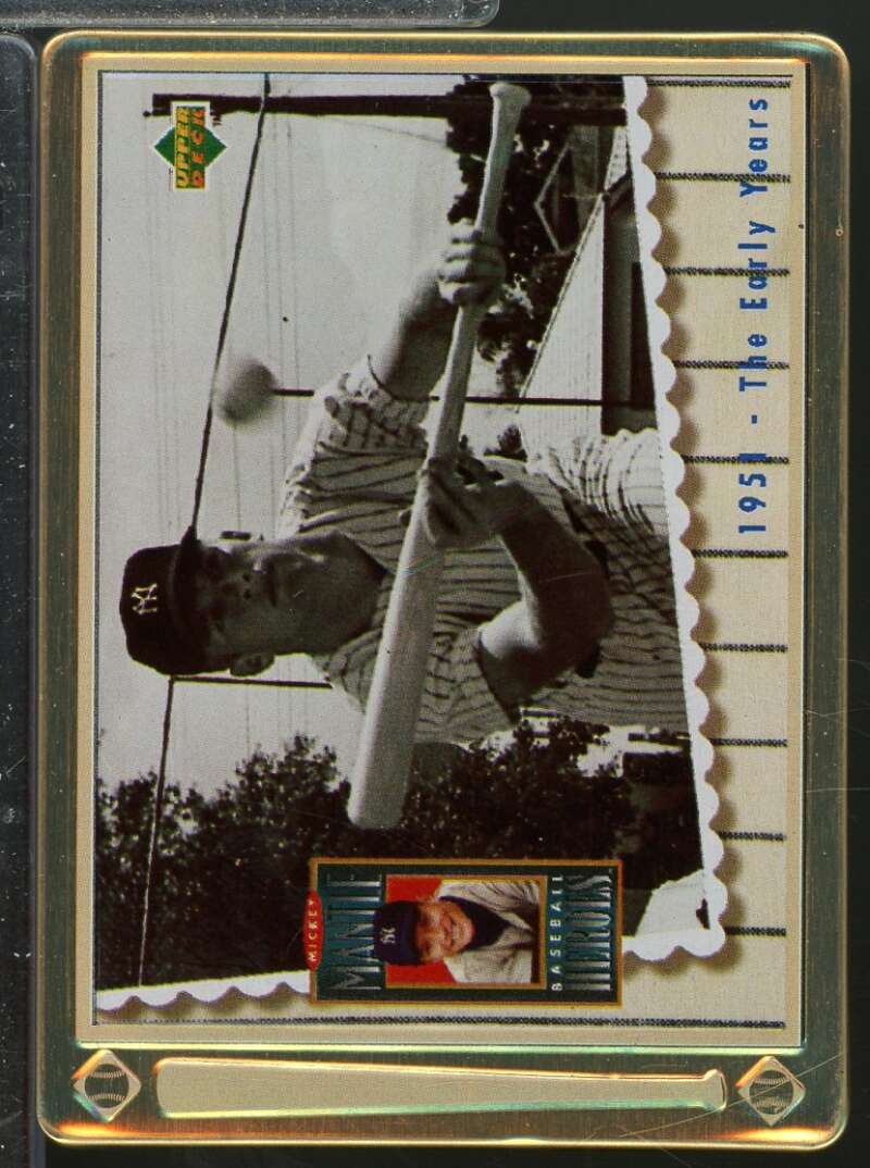 Mickey Mantle /1951 The Early Years 1995 Upper Deck Metallic Impressions #2  Image 1