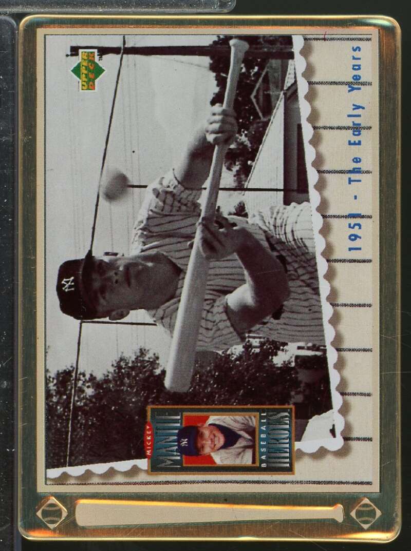 Mickey  Mantle /1951 The Early Years 1995 Upper Deck Metallic Impressions #2  Image 1