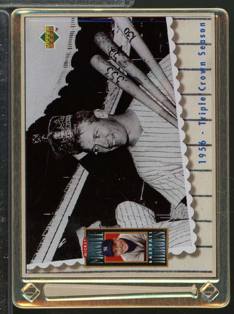 Mickey Mantle /1956 Triple Crown Season 1995 Upper Deck Metallic Impressions #4  Image 1