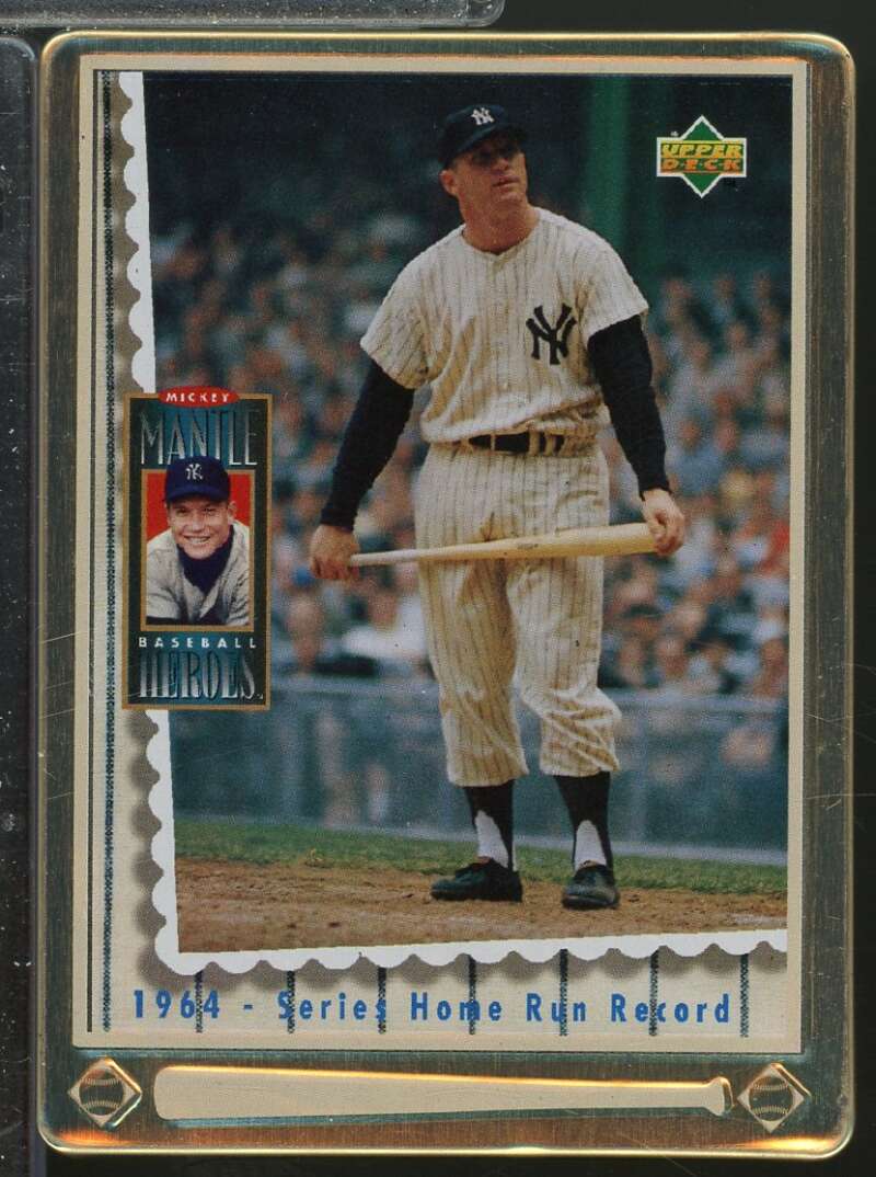Mickey Mantle /1964 Series Home Run Record 1995 Upper Deck Metallic Impressions #7  Image 1