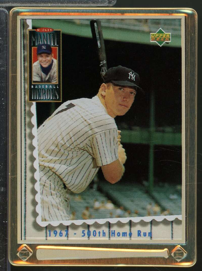 Mickey Mantle /1967 500th Home Run 1995 Upper Deck Metallic Impressions #8  Image 1