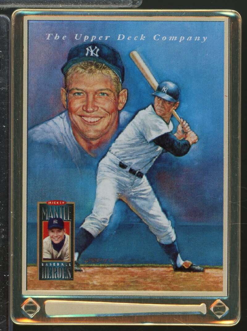 Mickey Mantle /Checklist Card 1995 Upper Deck Mantle Metallic Impressions #10  Image 1