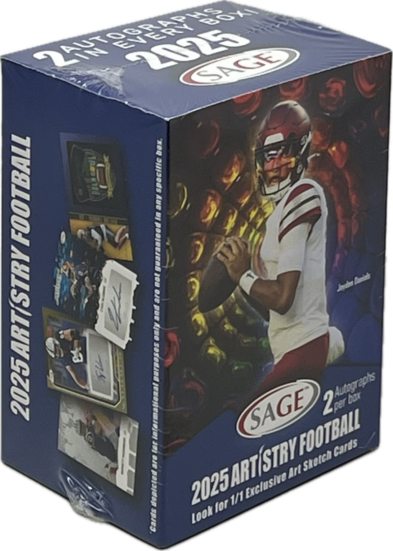 2025 Sage Artistry Football Blaster Box Image 1