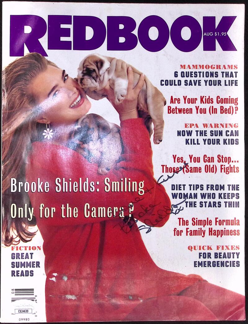 Brooke Shields Actress Signed Autographed Redbook Magazine JSA Authentic Image 1