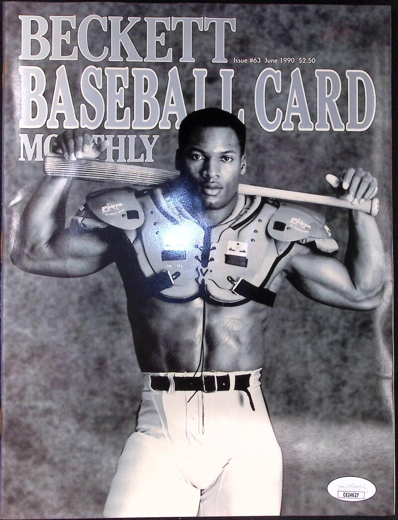 Bo Jackson Football Baseball Signed Autographed Beckett Magazine JSA Authentic Image 1