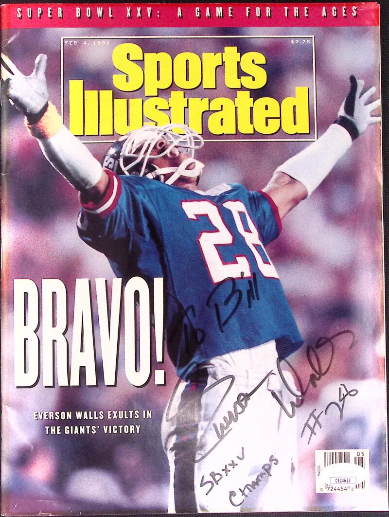 Everson Walls Giants Signed Autograph Sports Illustrated Magazine JSA Authentic Image 1