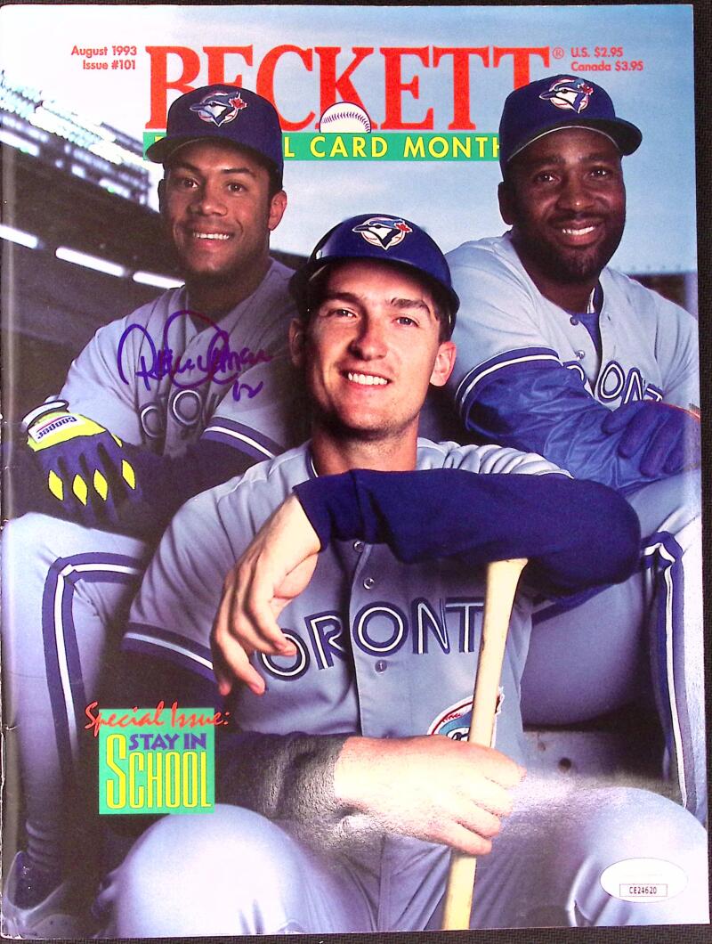 Roberto Alomar Blue Jays Signed Autographed Beckett Magazine JSA Authentic Image 1