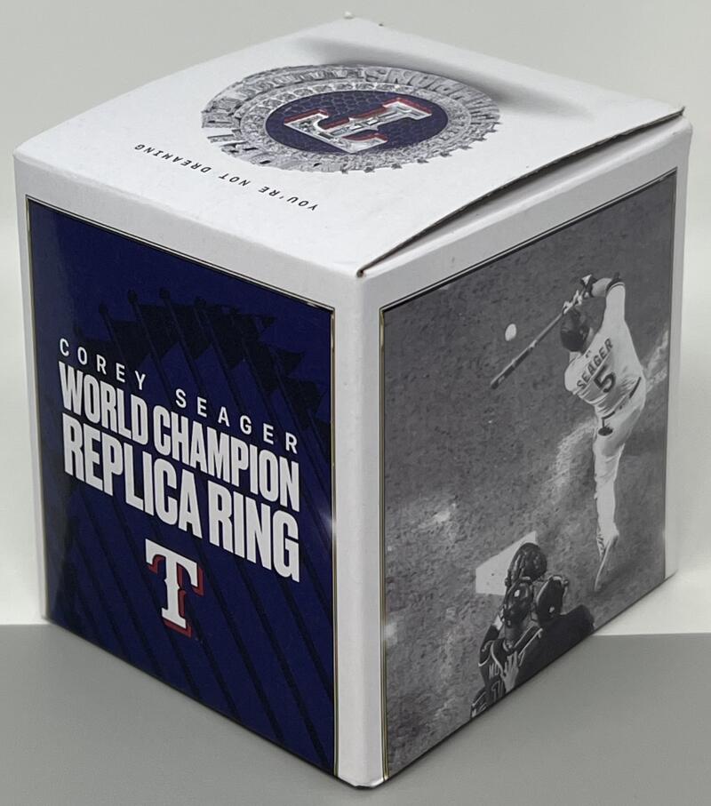 Texas Rangers World Series Champions Corey Seager Replica Ring Image 3