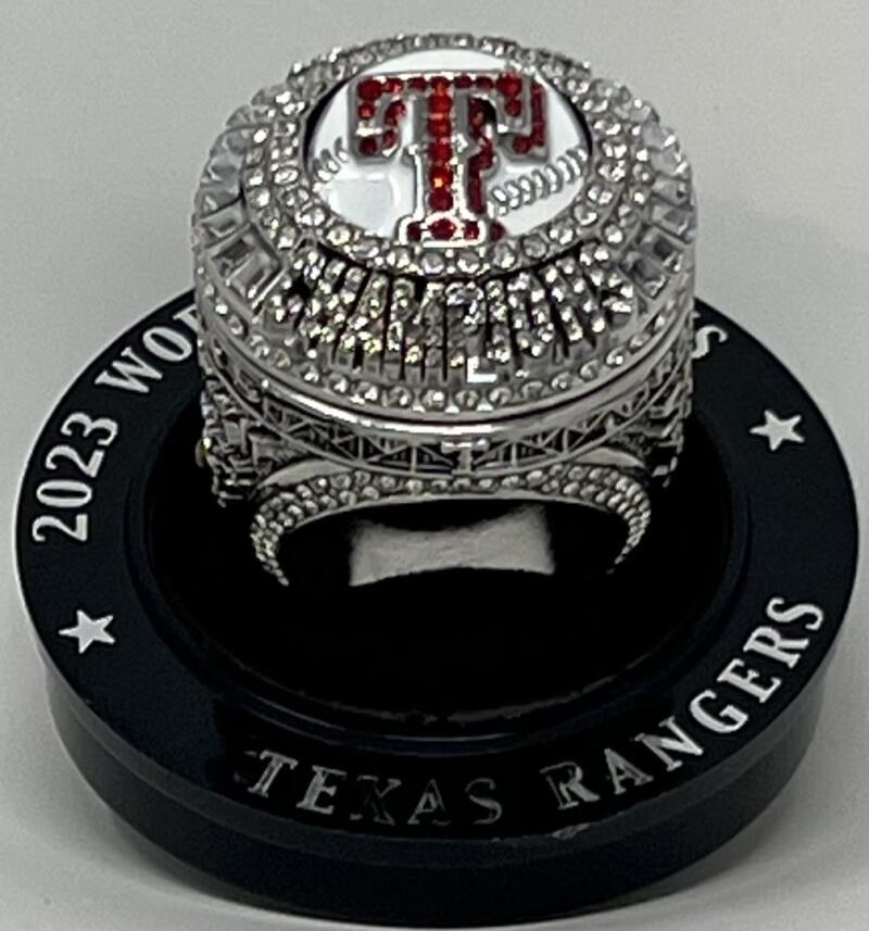 Texas Rangers World Series Champions Marcus Semien Replica Ring SGA Image 2