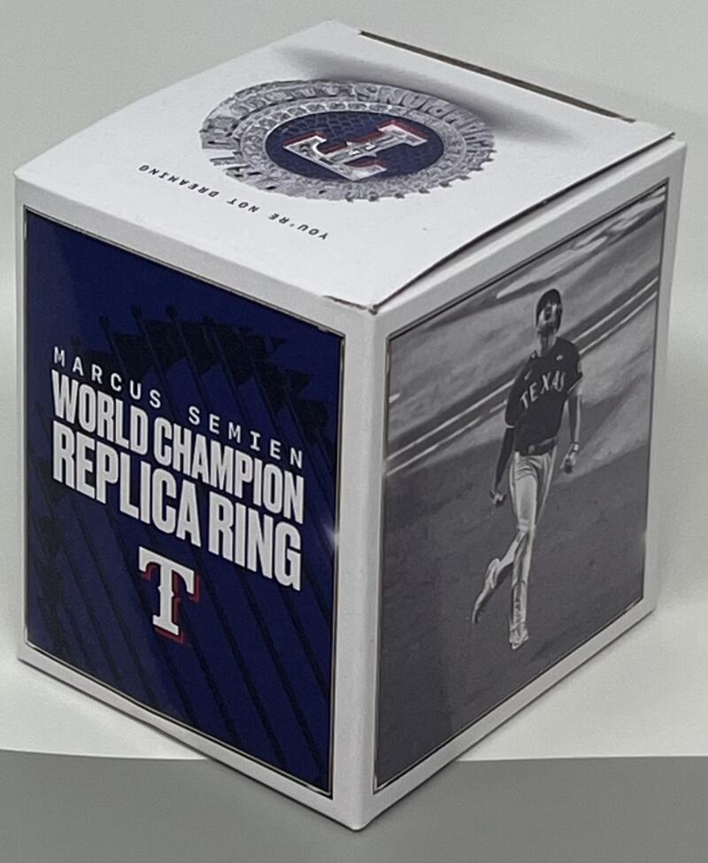 Texas Rangers World Series Champions Marcus Semien Replica Ring SGA Image 4