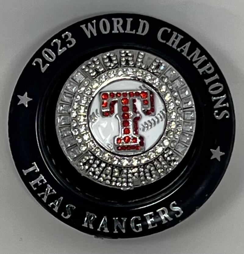 Texas Rangers World Series Champions Evan Carter Replica Ring SGA Image 3