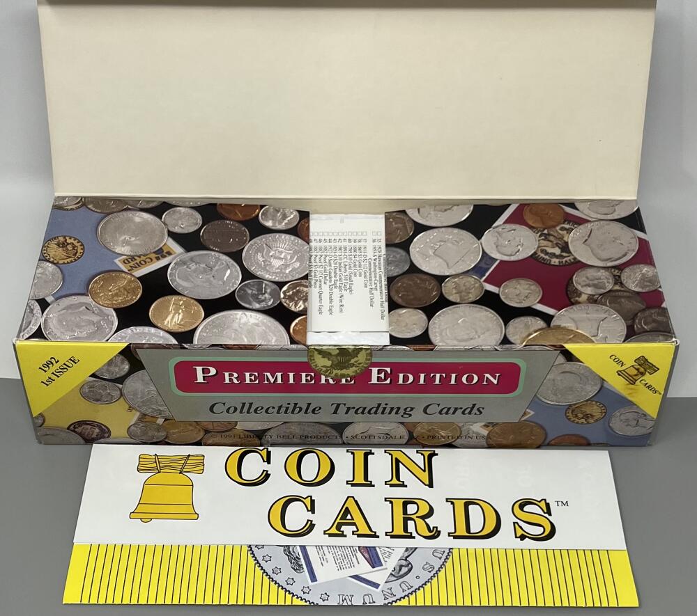 1992 Authentic Illustration Of U.S Coins Unsealed Trading Card Box  Image 2