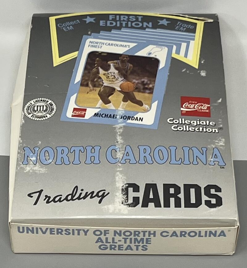 1989 North Carolina Tarheels 1st Edition Collegiate Basketball Jordan Unsealed Box Image 1