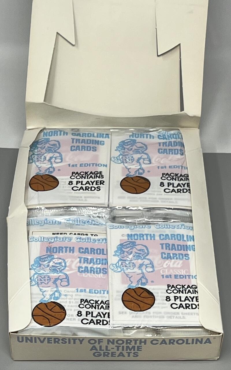 1989 North Carolina Tarheels 1st Edition Collegiate Basketball Jordan Unsealed Box Image 2