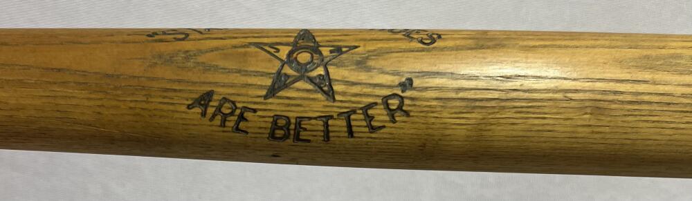 "Star Brand Shoes Are Better" Vintage Baseball Bat Image 5
